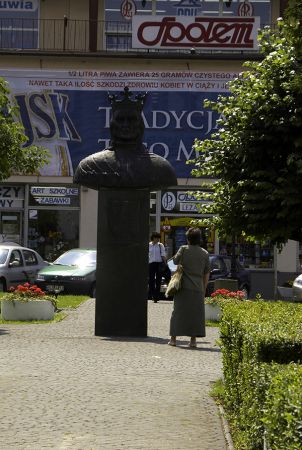 Leżajsk-popiersie Władysława Jagiełły