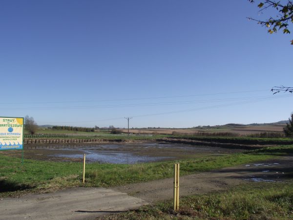 tam, gdzie stawy w Bartoszowie - na tym pierwszym pewnie przygotowanie do robót rewitalizacyjnych /polecam galerię m. Posada Jaćmierska - tam w parku dworskim n