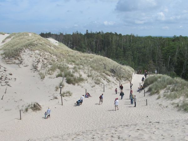 Ruchome wydmy przy Górze Rąbce