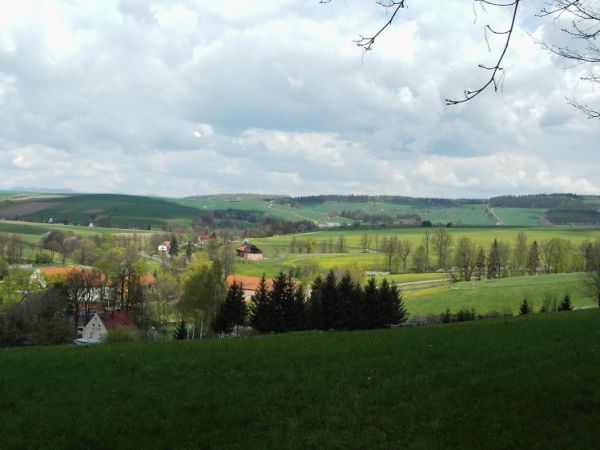 Wambierzyce widziane z Kalwarii.