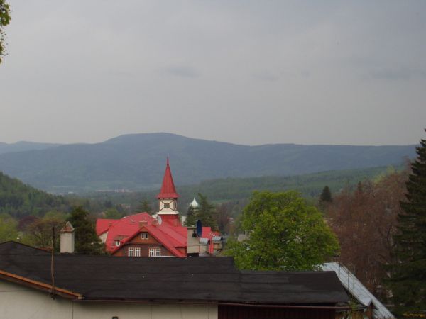 Zwiedzanie kraju - Karpacz, widok z okna