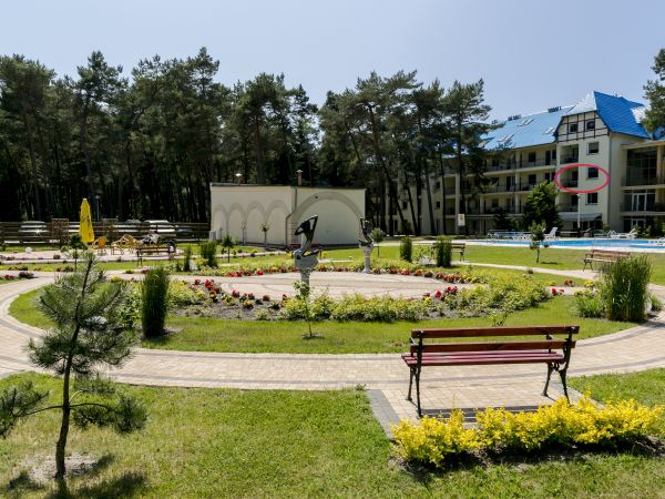 Ogród na ośrodku BLUE MARE - Łukęcin