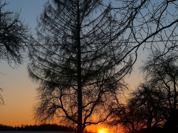 Zachód słońca w Werchlisiu