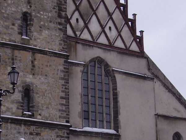 Sanktuarium Maryjne (od X.2012 Bazylika Mniejsza -Basilicum Minor)Zachodnie wejście (od Rynku)- widok zimowy 01-2013