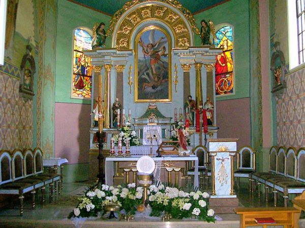 Wnętrze Kościoła św Michała Archanioła 1871 r