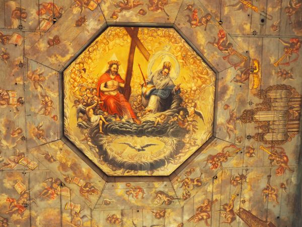 polichromia sufitowa - Kościół Pokoju.