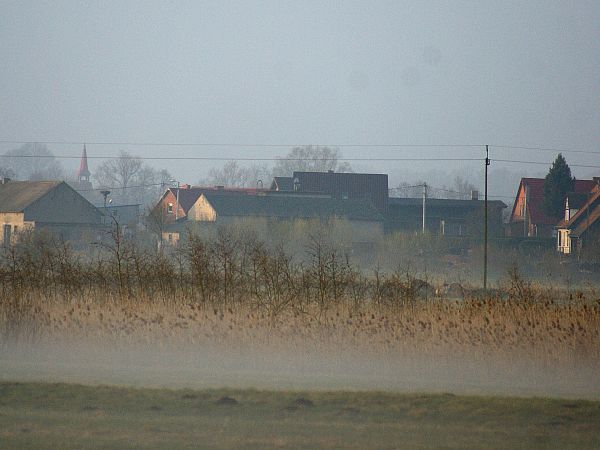 Buntowo wieś o świcie