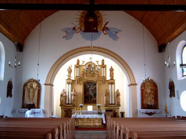 Wnetrze  kosciola Sw. Michala