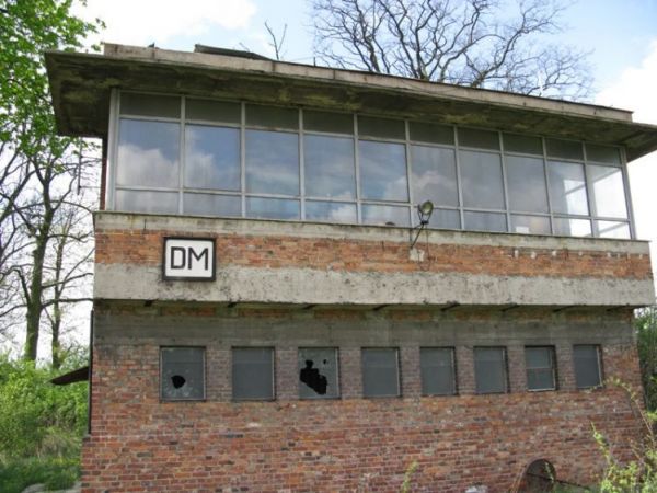 Damasławek - budynek nastawni PKP