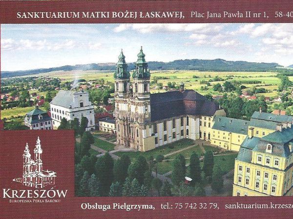 ze zbiorów prywatnych : bilet - z cenną, udaną wizualizacją - no bo i bazylika i kościół bracki pw. św. Józefa, wzniesiony został przez Marcina Urbana z Lubawki