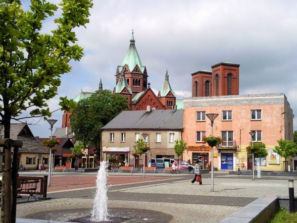 Widok na czeladzki rynek