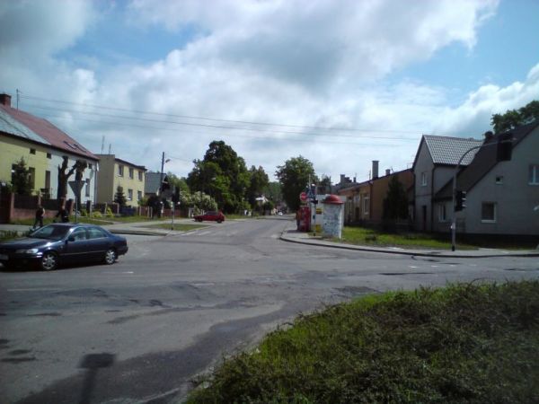 Skrzyżowanie ulic Wiejskiej i Zegadłowicza
