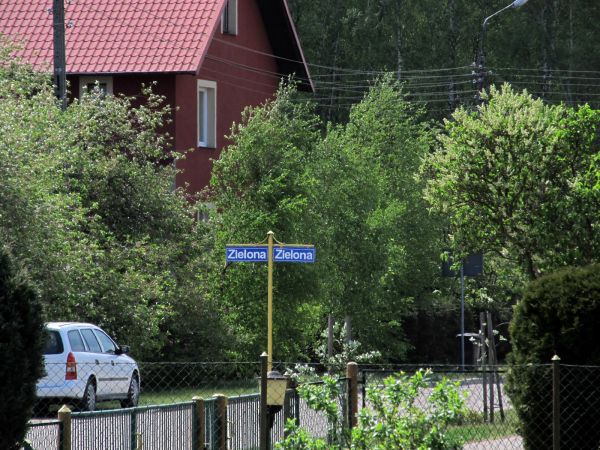 Skrzyżowanie Słonecznej z Zieloną