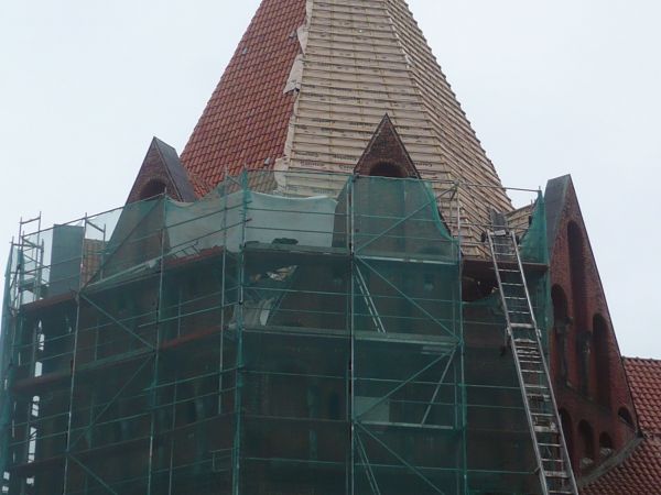 Remont dachu w Konkatedrze