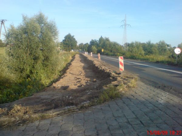 Nadwiślanka. Ścieżka rowerowa w budowie