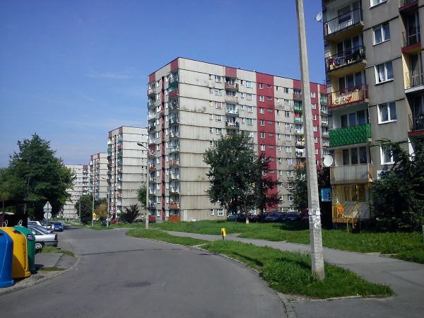 Sosnowiec-Zagórze. Ulica Stefana Kisielewskiego.
