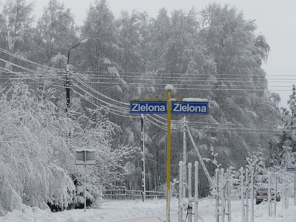 Biało i śniegowo na Zielonej