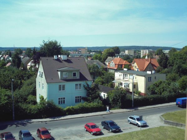 Widok na część ul. Legionów Pol. i ul. Zawiszy Czarnego.