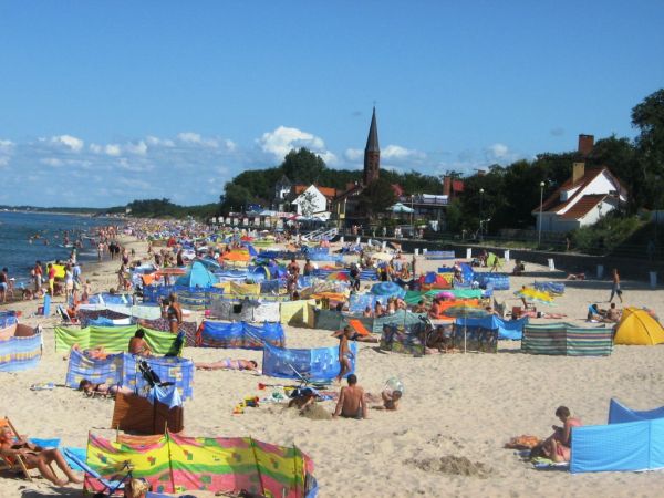 Plaża 80 lat później.