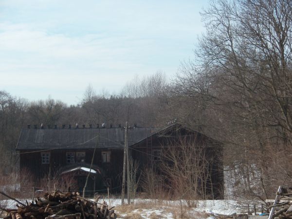 Stary drewniany  młyn