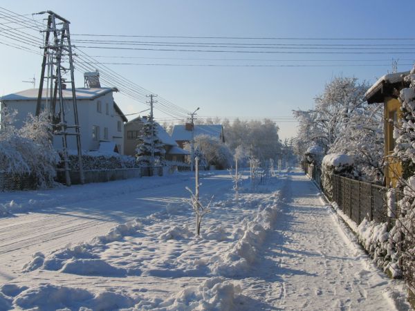 Zimową porą na naszym osiedlu