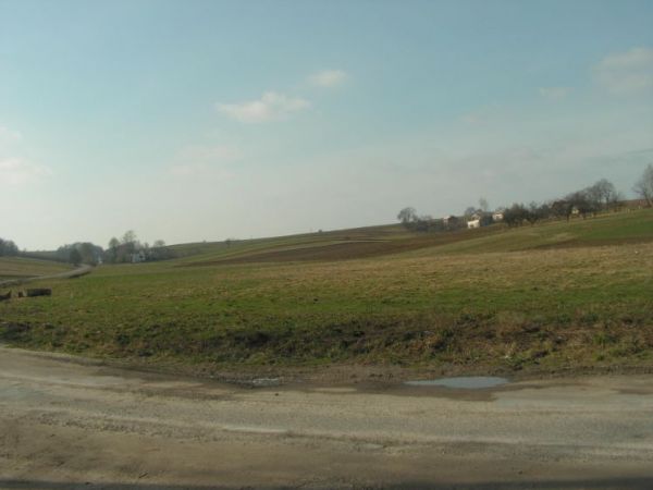 Ulińskie pola. Widok z cmentarza.