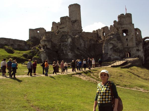 Zamek wzniesiony w XIV wieku, należy do najbardziej malowniczych ruin zamkowych w Polsce. Na zewnętrznym dziedzińcu zachowała się grota zwana "męczarnią Warszyc