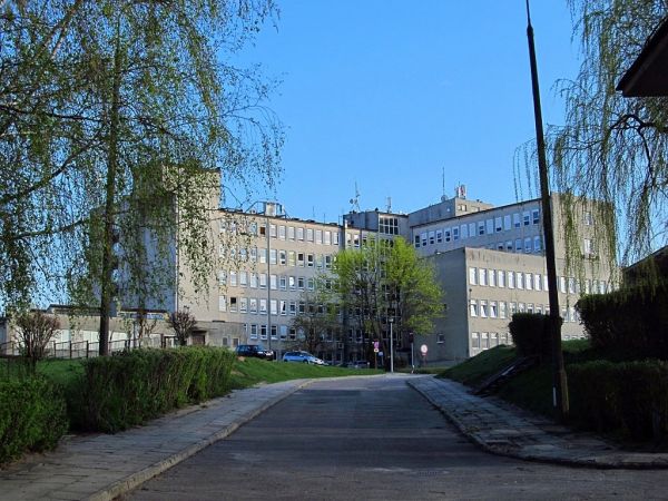 Szpital im. Św. Jana w Starogardzie Gdańskim - widok z ulicy Ściegiennego
