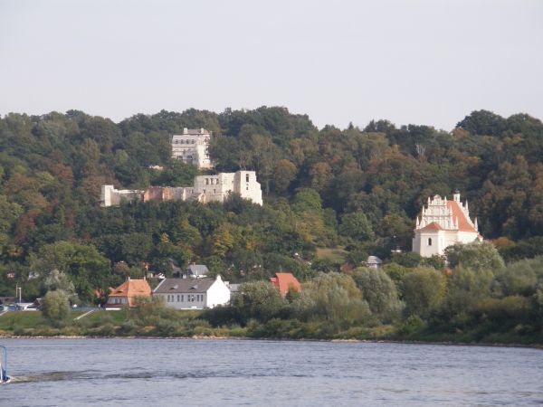 Panorama Kazimierza ze statku Żeglugi Wiślanej