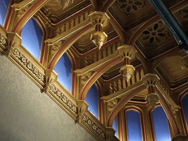 Dworzec Główny PKP część ozdobnego  stropu