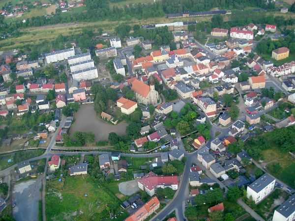 Lubawka widziana z lotu ptaka. Lipiec 2010 r.