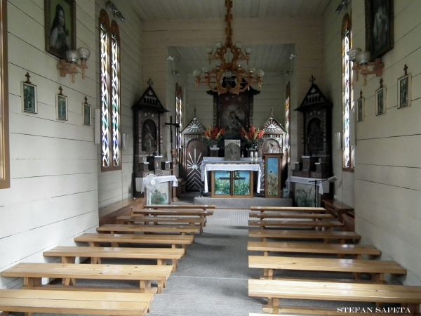wnętrze kaplicy Na Wodzie w Ojcowie