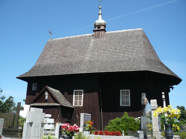 Kościół filialny,cmentarny pw.św. Jana Chrzciciela,drewniany z
1-go ćwierćwiecza 16-go w.