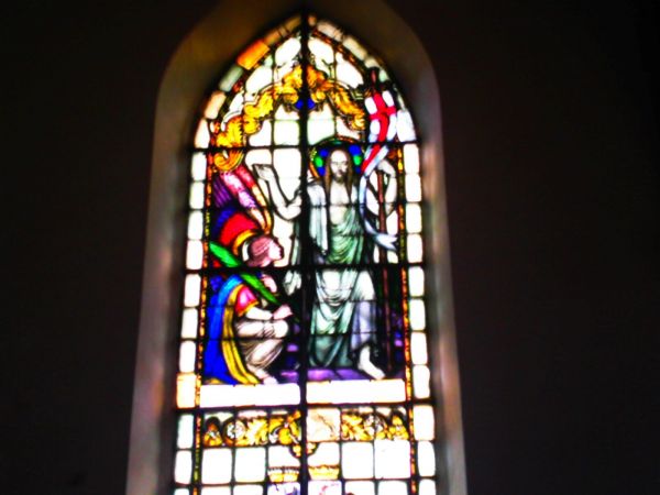 Drugi z przedwojennych witraży.