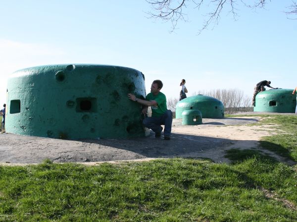 Kopuła pancerna typu 20P7 dla dwóch karabinów maszynowych.