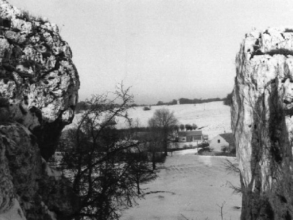 Jurajskie skałki - Suliszowice zimą