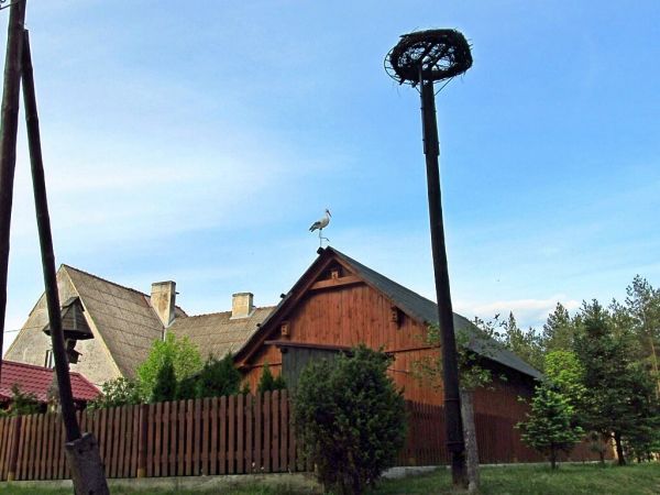 Fragment zabudowań w Leśnej Hucie