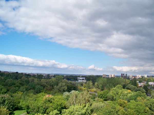 Widok z Osiedla Musiała  na centrum miasta.