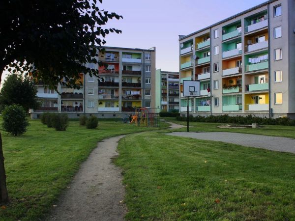 Osiedle mieszkaniowe przy ul. Czołgistów.