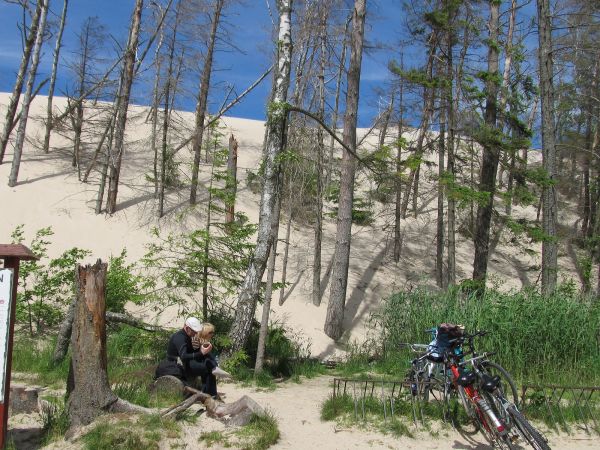 Ruchome wydmy przy Górze Rąbce