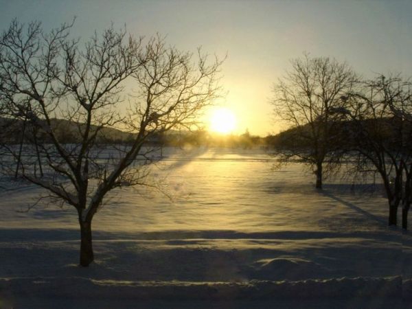 Wschód słońca w Cisownicy