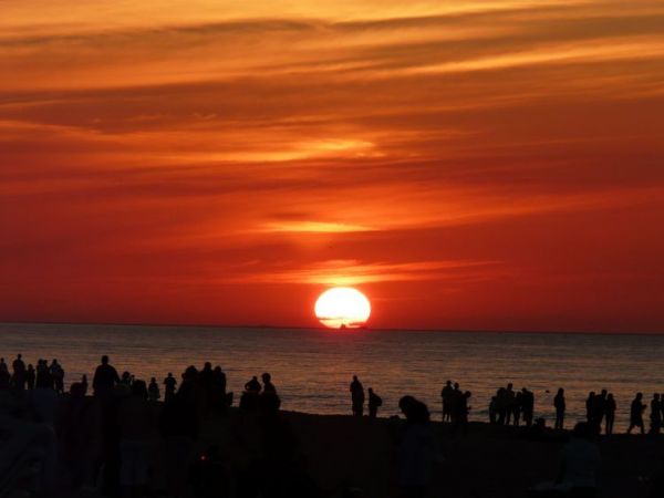 Zachód słońca we Władysławowie - czerwiec 2008