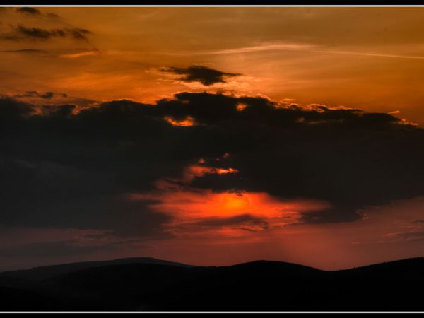 Zachód słońca ze Szrenicy