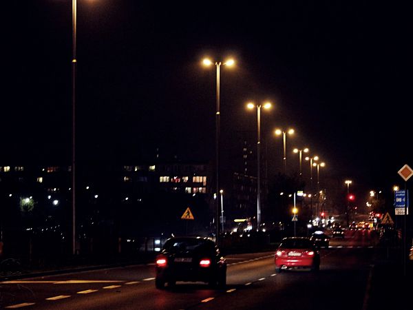 Ulica Władysława IV w kierunku Alei Monte Cassino.