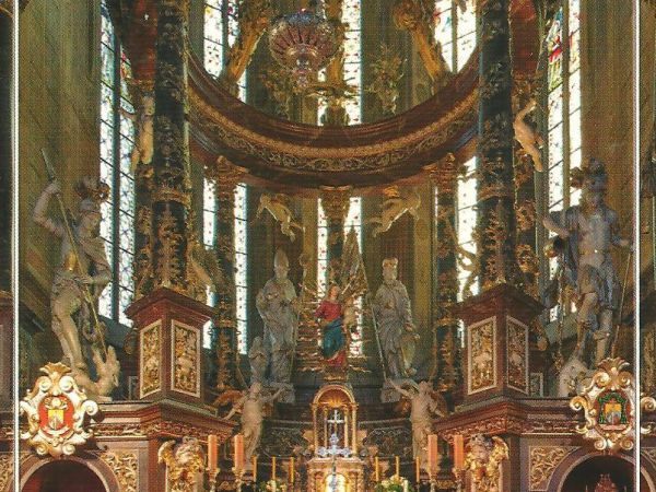 ze zbiorów prywatnych : materiały promujące - sławiące świątynię. Współcześnie to jedno z tłumniej odwiedzanych sanktuariów maryjnych w Polsce.