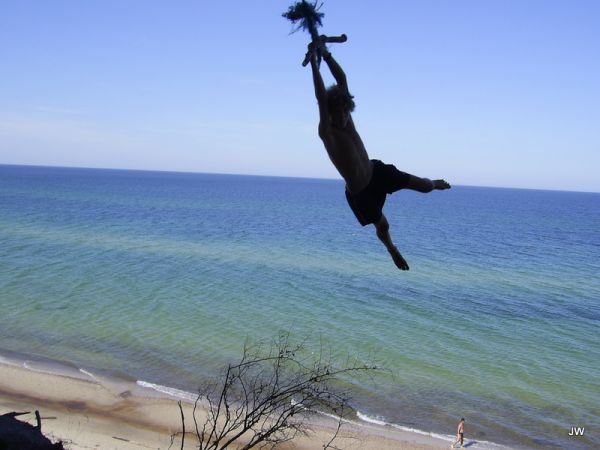 Można polatać nad plażą......