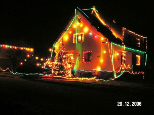 Dom Równopola ustrojony na Boże Narodzenie