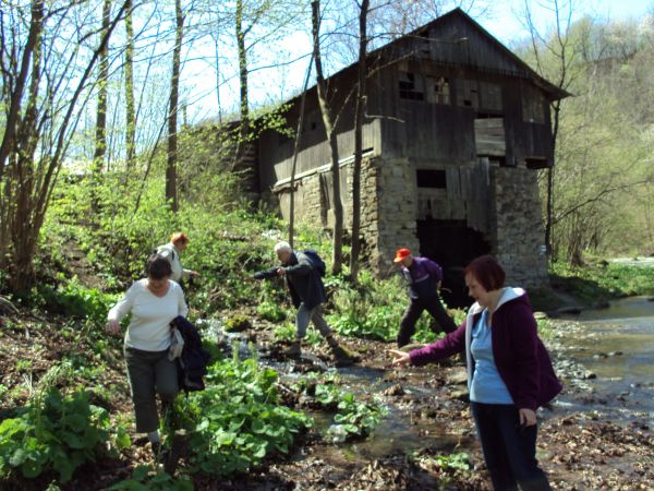 no i jakoś przeszli, ta woda "mokra jakaś taka", nikt się nie wyłożył - taka sprawność od tego po rajdach chodzenia!
