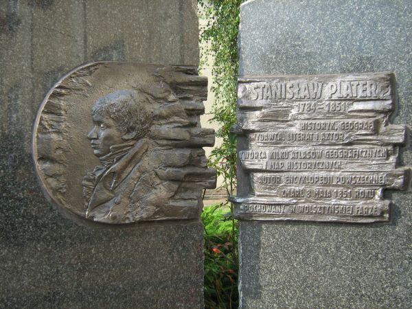 Wolsztyn, popiersie Stanisława Platera, przed Biblioteką Miejską, patrona tej biblioteki.