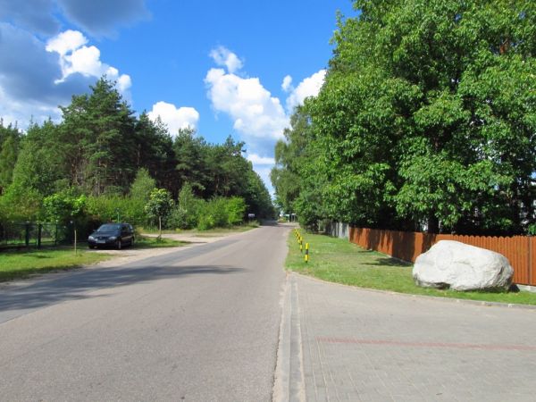 Ulica Długa przy Nadleśnictwie Kaliska